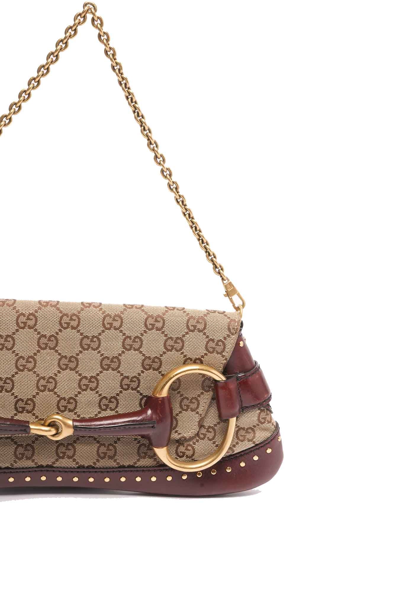 GG Canvas Horsebit Chain