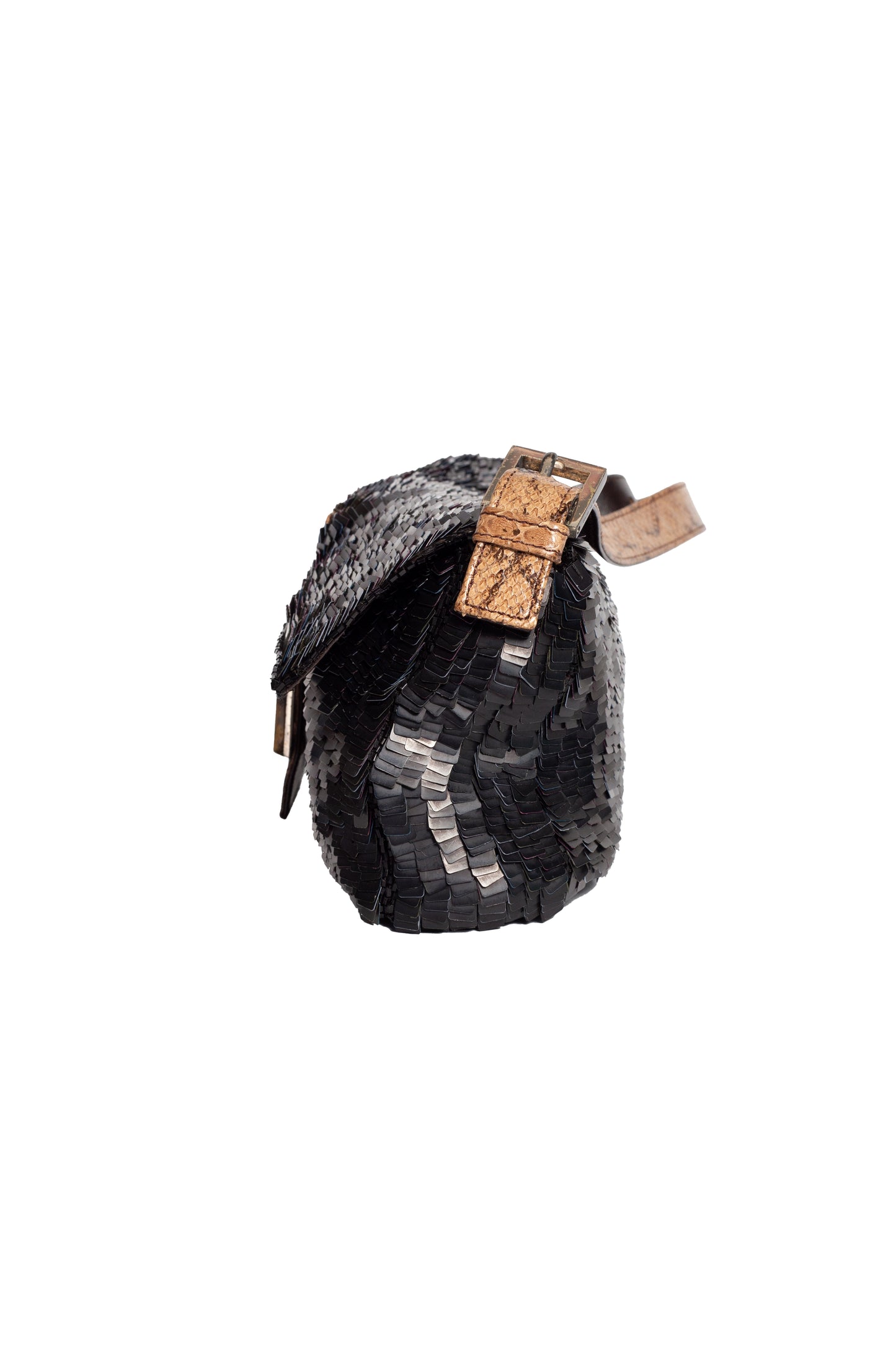 Fendi Baguette Sequin Python