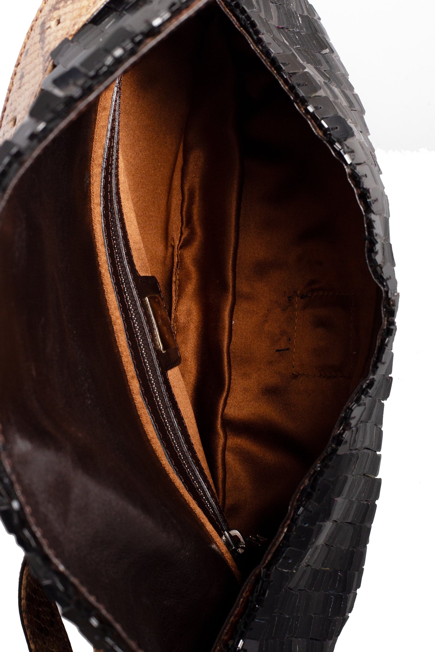 Fendi Baguette Sequin Python