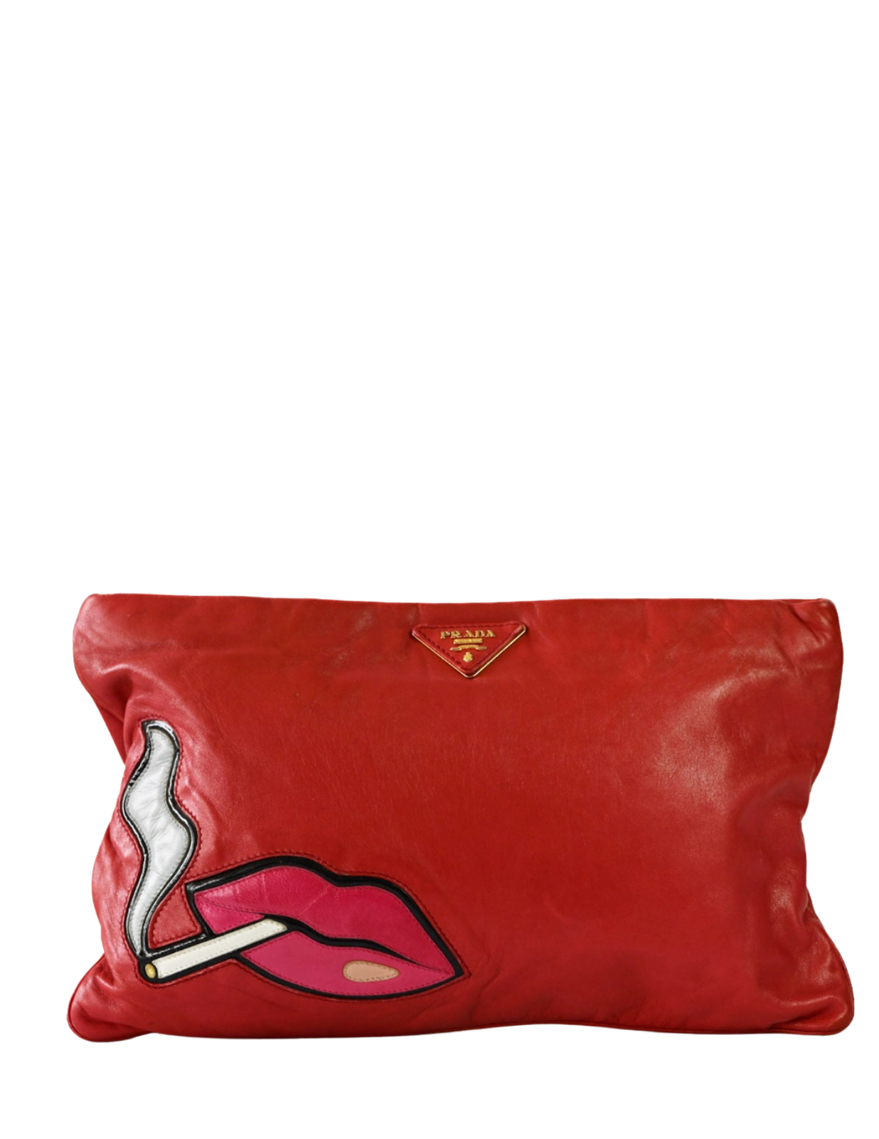 Clutch Prada Cigarette and Lips Oversized