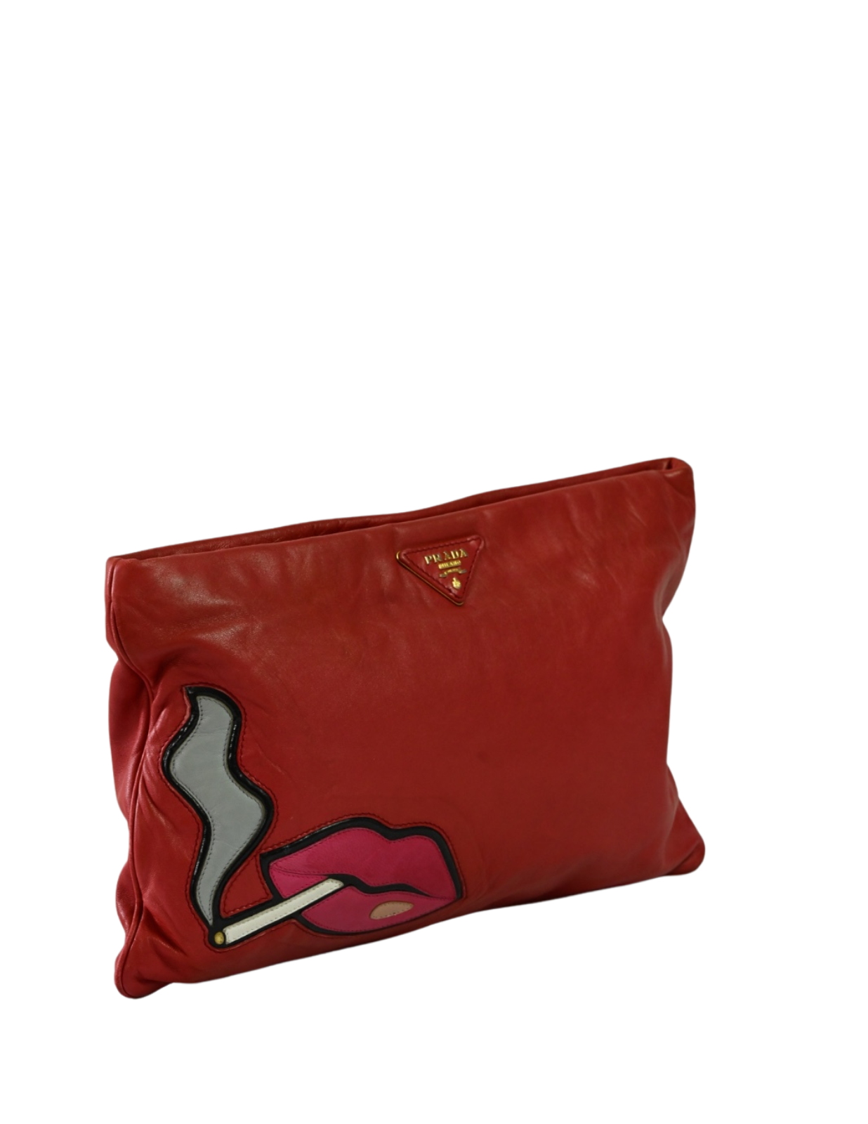 Clutch Prada Cigarette and Lips Oversized