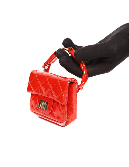 Chanel Mini Verniz Vermelha