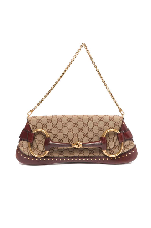 GG Canvas Horsebit Chain