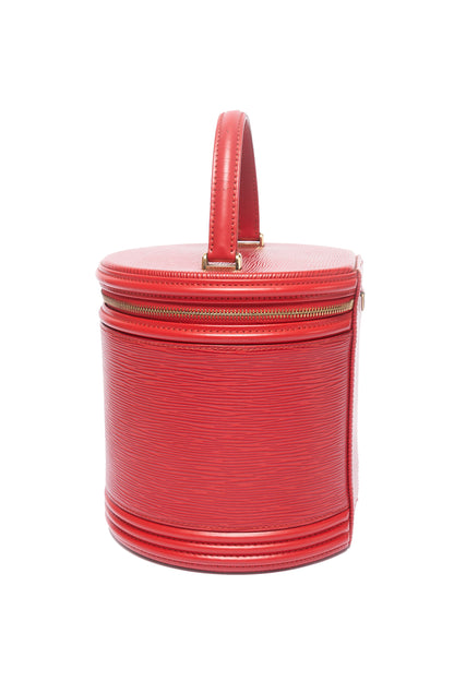 Louis Vuitton Red Epi Leather  Bolsa Cannes Vanity