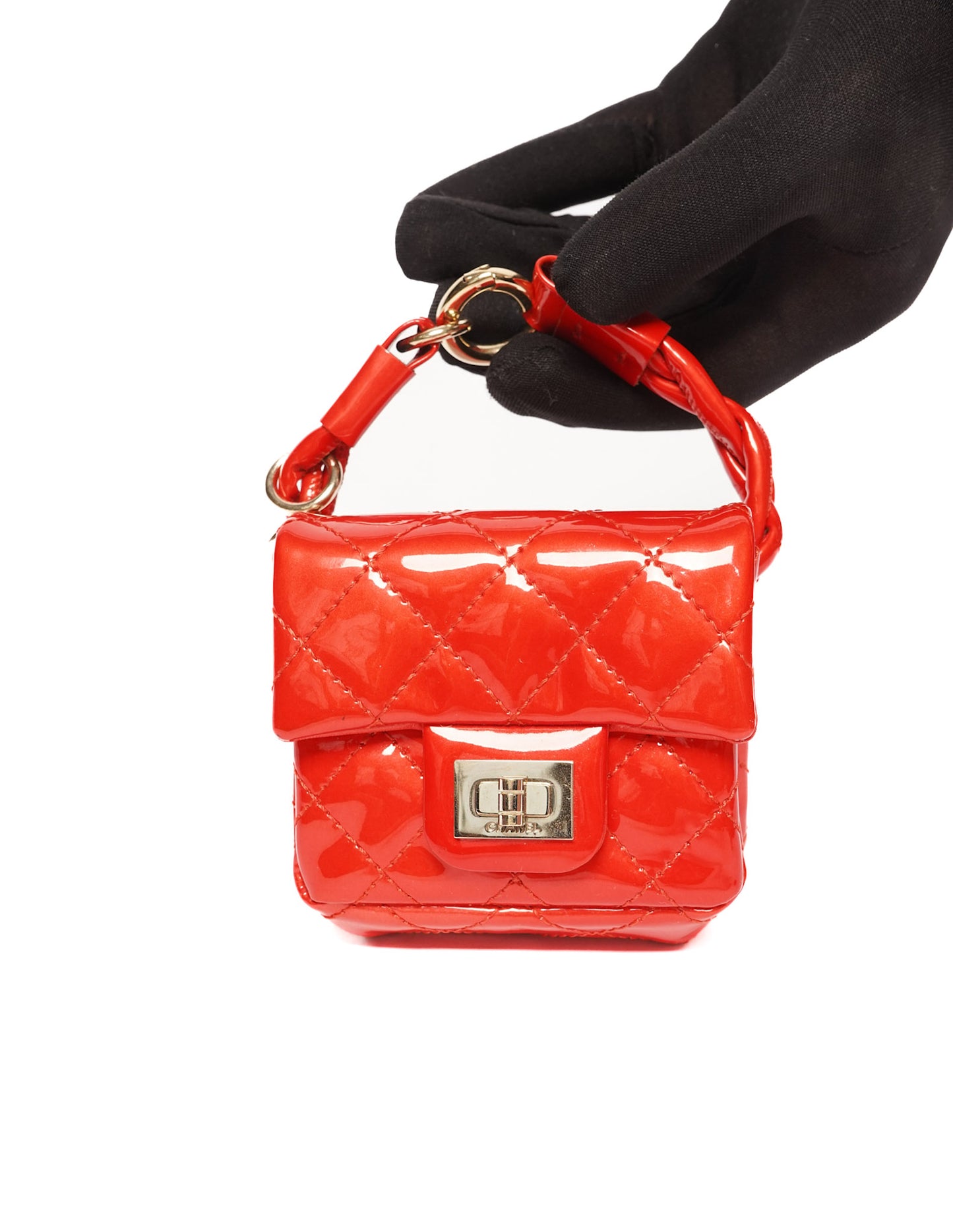 Chanel Mini Verniz Vermelha