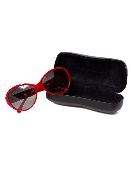 Óculos vermelho Chanel